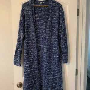 GAP Sweater Coat in Space Dyed Blues
